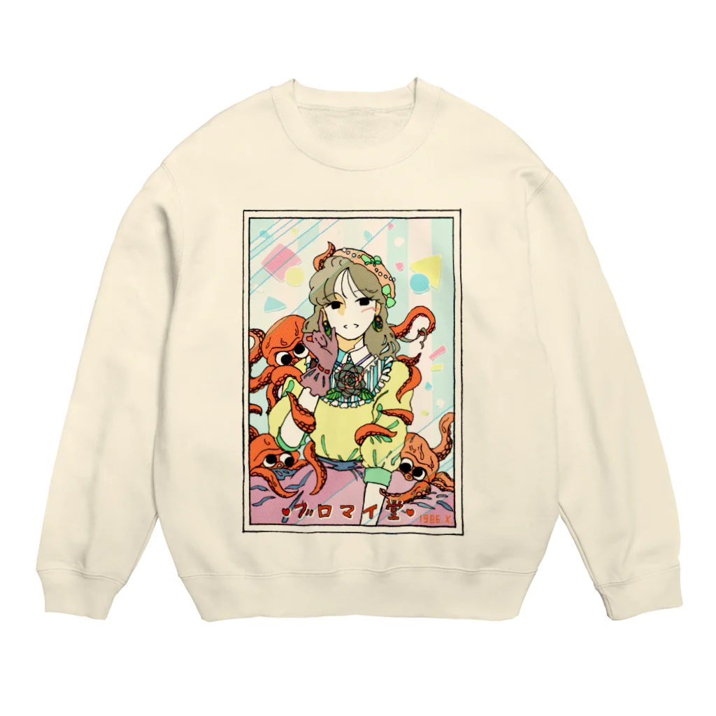 unknown＋storeの蛸とアイドル Crew Neck Sweatshirt