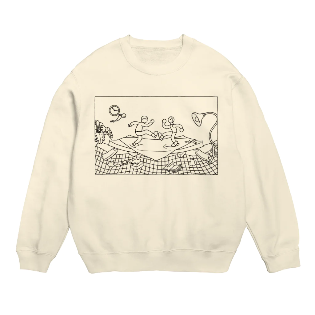 oopisのスリッパでステップ Crew Neck Sweatshirt