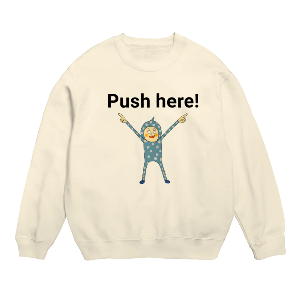 TUUTのここを押して！ Crew Neck Sweatshirt