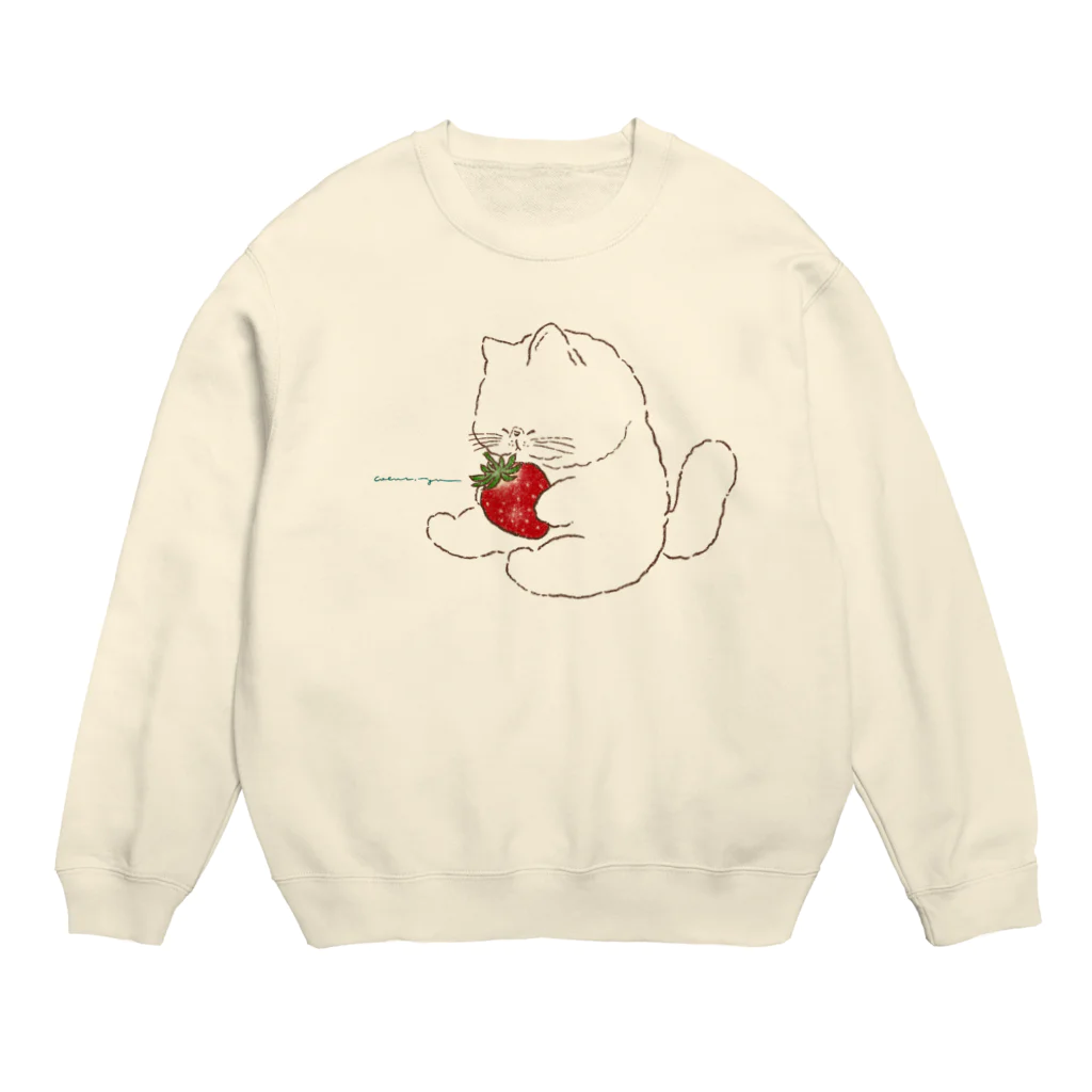 coeur.yu（クードットユー）の「このいちごだけは絶対に誰にも渡さないんだから！」 Crew Neck Sweatshirt