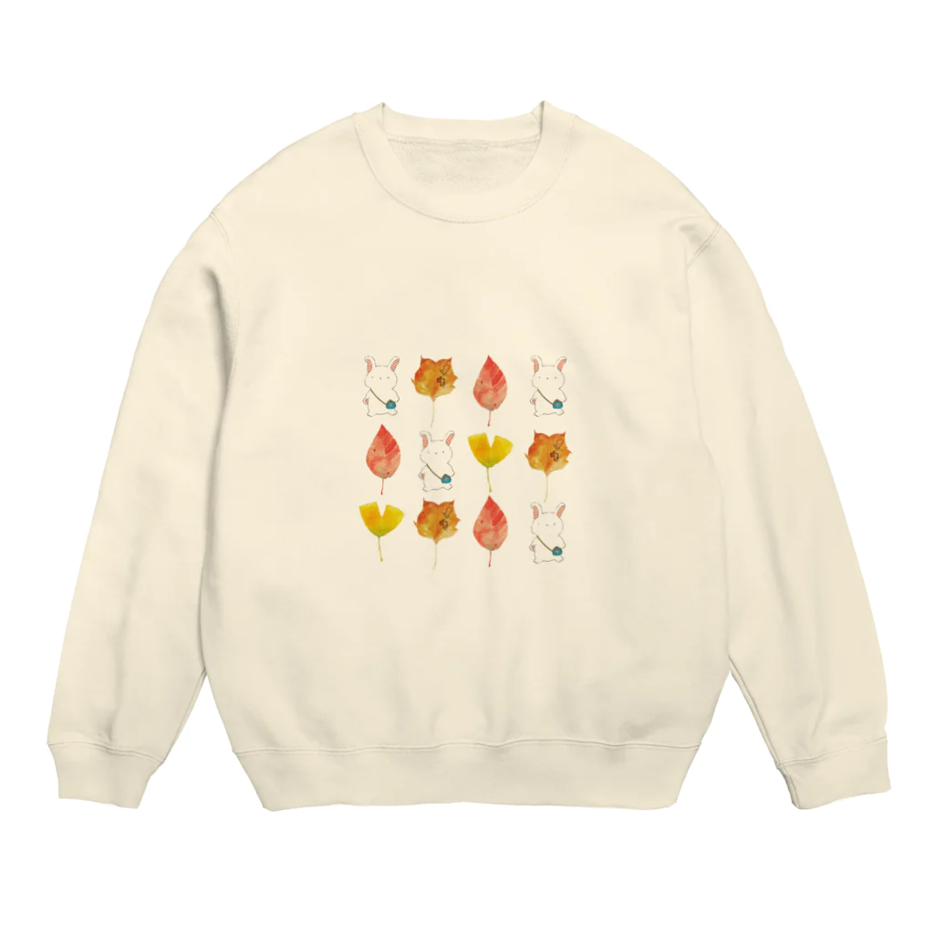 野花🌷の秋のおさんぽ Crew Neck Sweatshirt