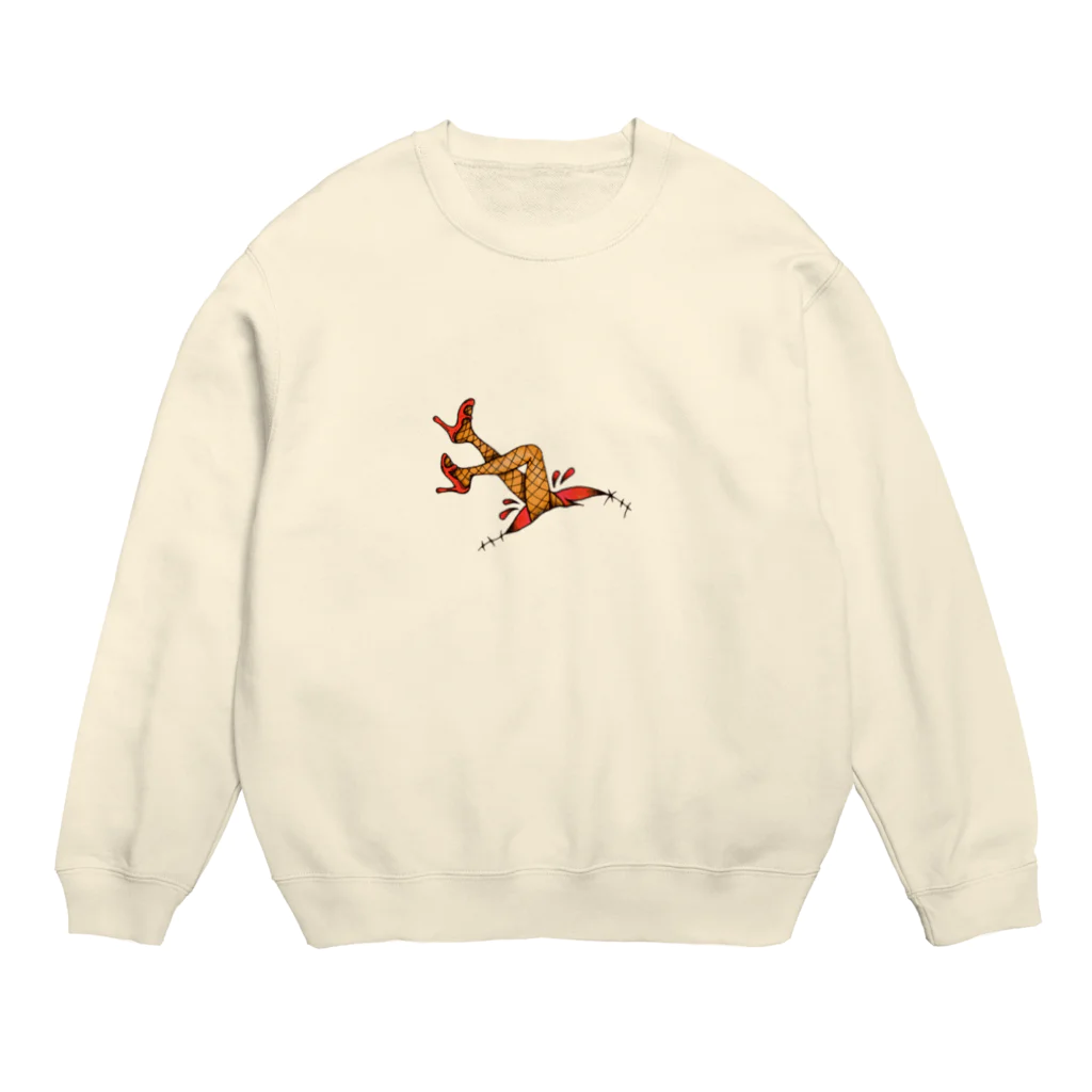 MAZEのMAZE-網タイツ Crew Neck Sweatshirt