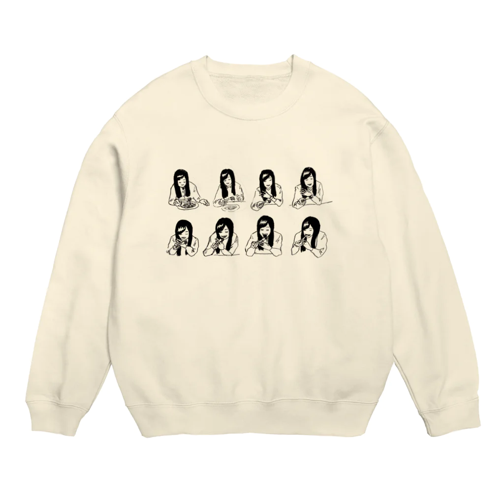 Kiku-TのEATING Crew Neck Sweatshirt