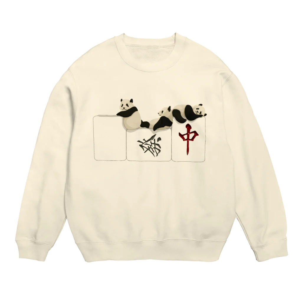 Laminaの大熊猫×白發中 Crew Neck Sweatshirt