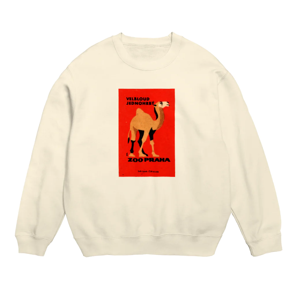 YS VINTAGE WORKSのチェコ　プラハ動物園　ラクダ Crew Neck Sweatshirt