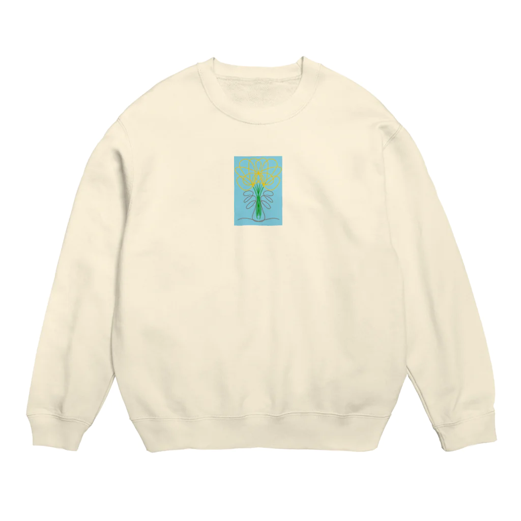 現代アートの巨匠の5画の花　ver.2 Crew Neck Sweatshirt