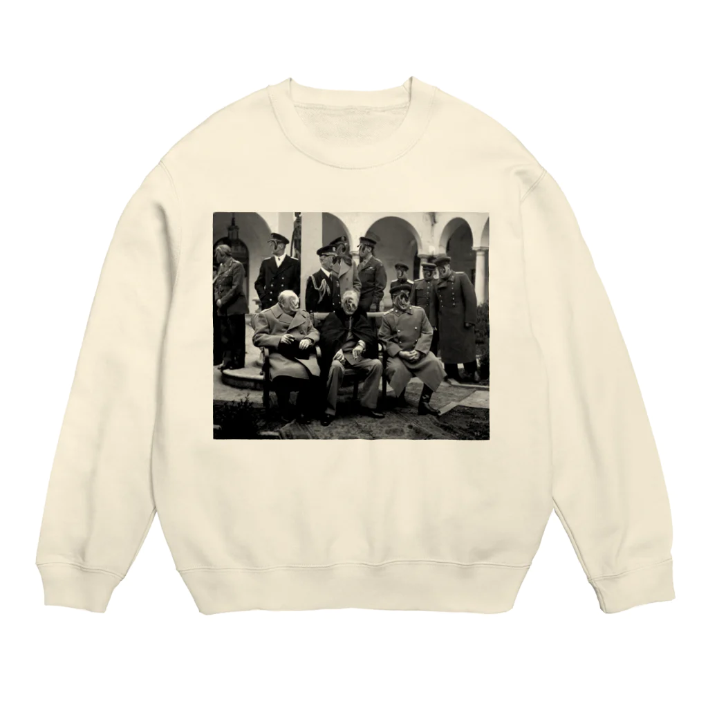 KilyuSanのヤルタ会談×ぐるぐる Crew Neck Sweatshirt