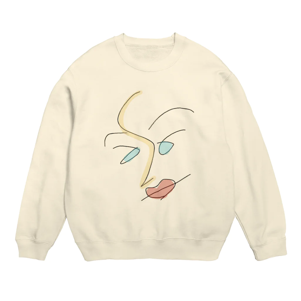 ピザたべたいのらくがき Crew Neck Sweatshirt