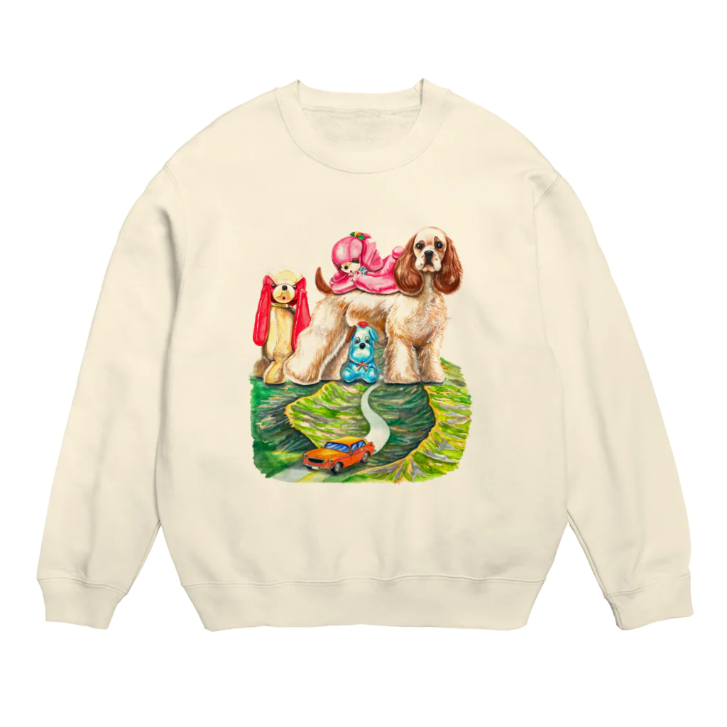 さぶの山脈DOG Crew Neck Sweatshirt