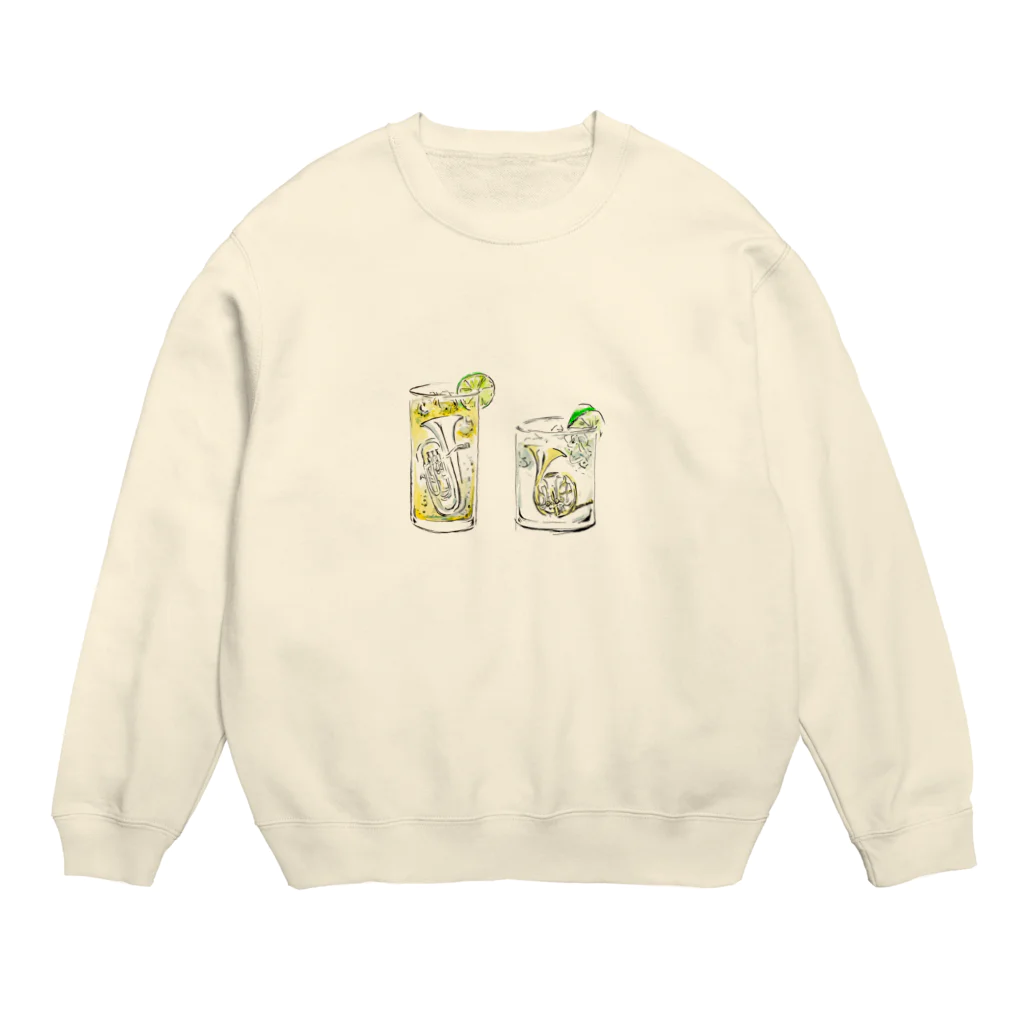 by みなもとそらのホルンとユーフォ Crew Neck Sweatshirt