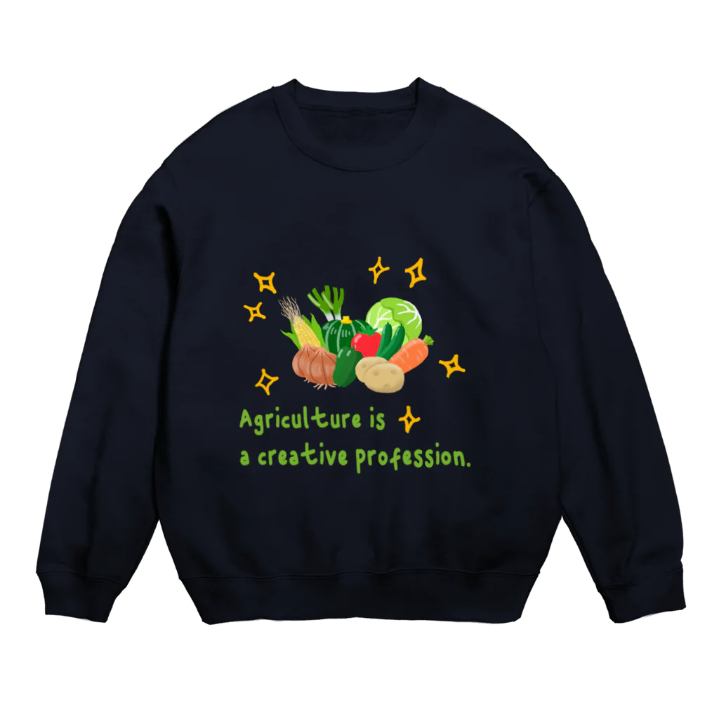 SU-KUの農業はクリエイティブ Crew Neck Sweatshirt