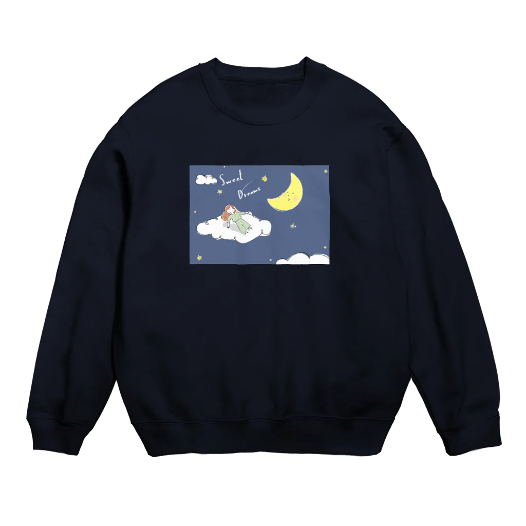 kiki25の良い夢を　スウィートドリーム Crew Neck Sweatshirt