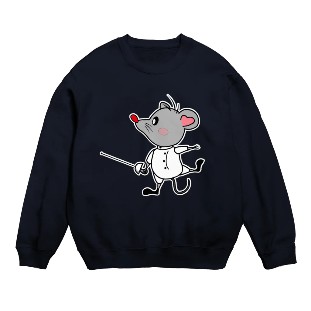 AVERY MOUSE - エイブリーマウスのフェンシング - AVERY MOUSE (エイブリーマウス) Crew Neck Sweatshirt