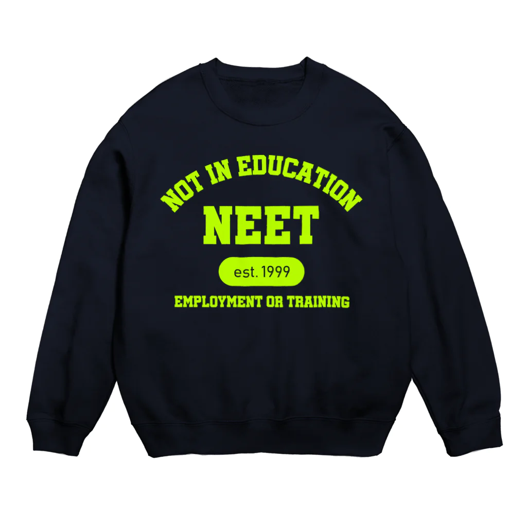 ゴンのNEET（ライムグリーン） Crew Neck Sweatshirt