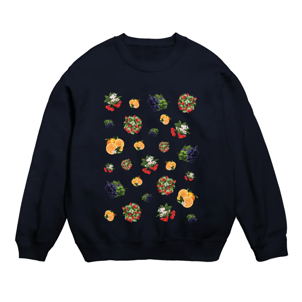 カワウソとフルーツのフルーツセットB Crew Neck Sweatshirt