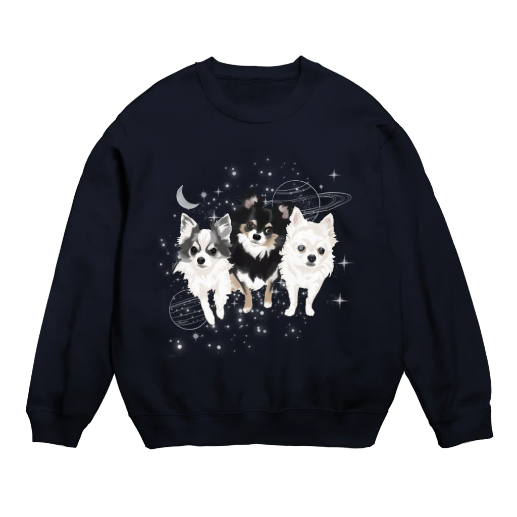 Letiのチョコ、チップ、ソラ Crew Neck Sweatshirt