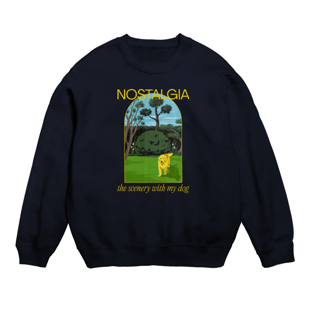 OOKIIINUの犬といた光景 Crew Neck Sweatshirt