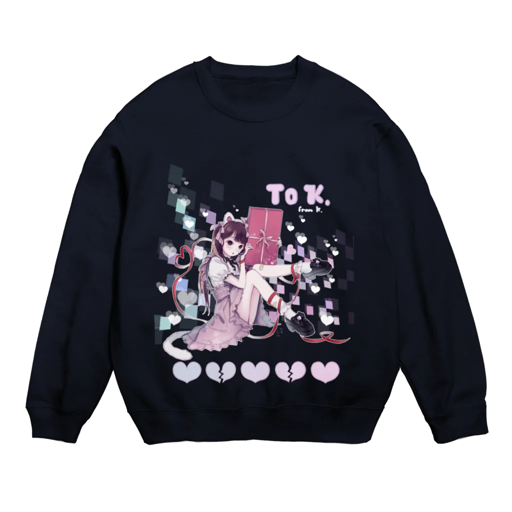 加藤♡絵利のTo K. サイバーネコ2 Crew Neck Sweatshirt