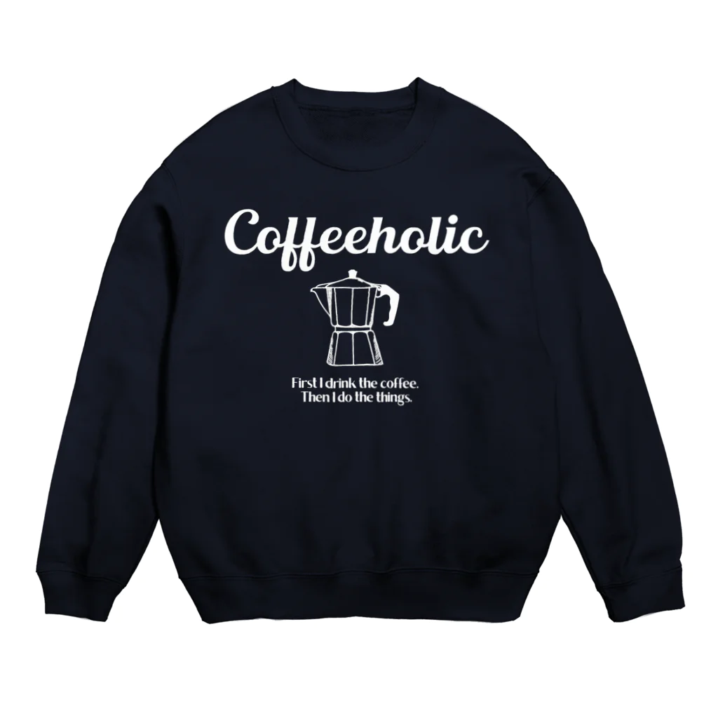 かえる商店のCOFFEEHOLIC white logo 맨투맨