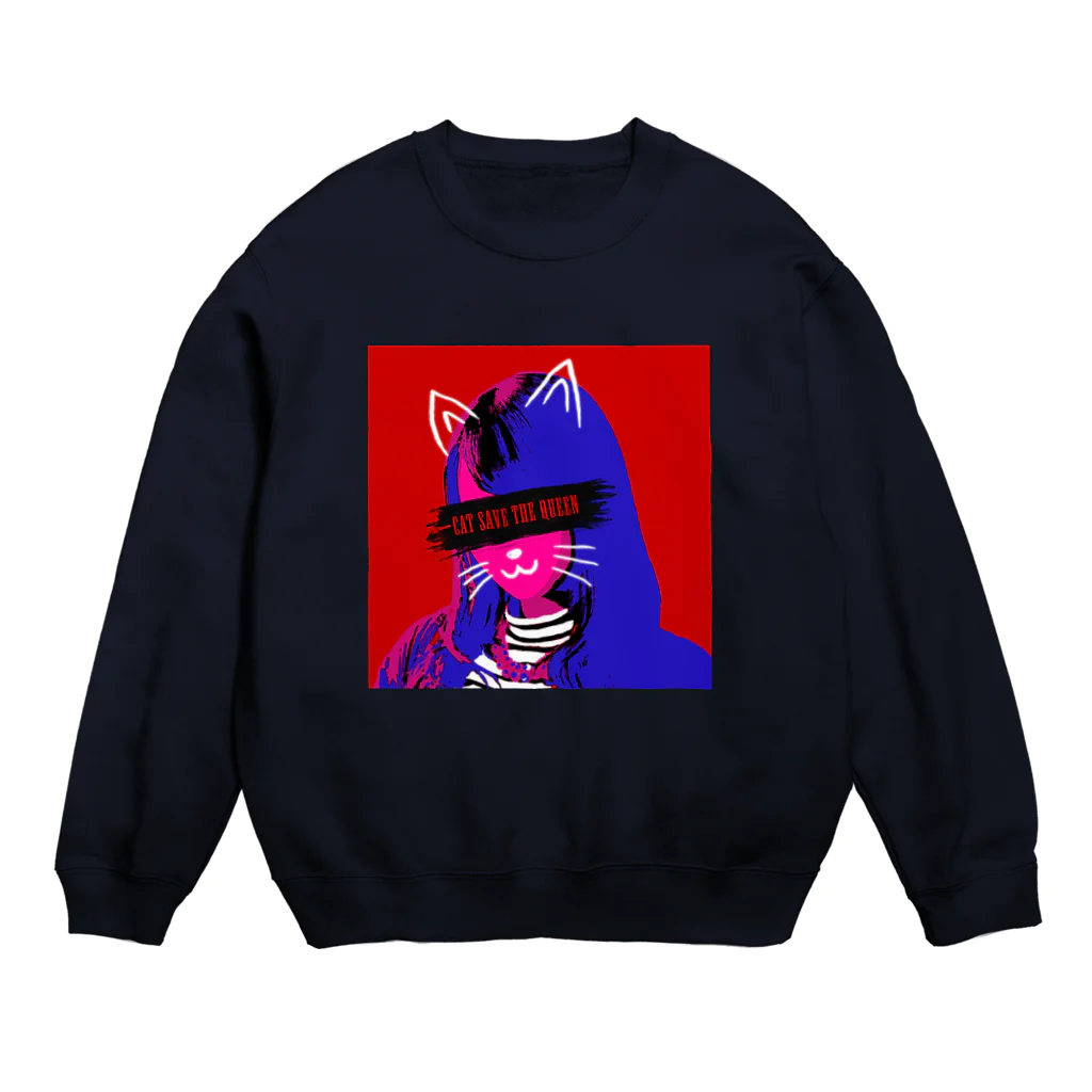 K. and His DesignのMASH APP MASH FACE Crew Neck Sweatshirt