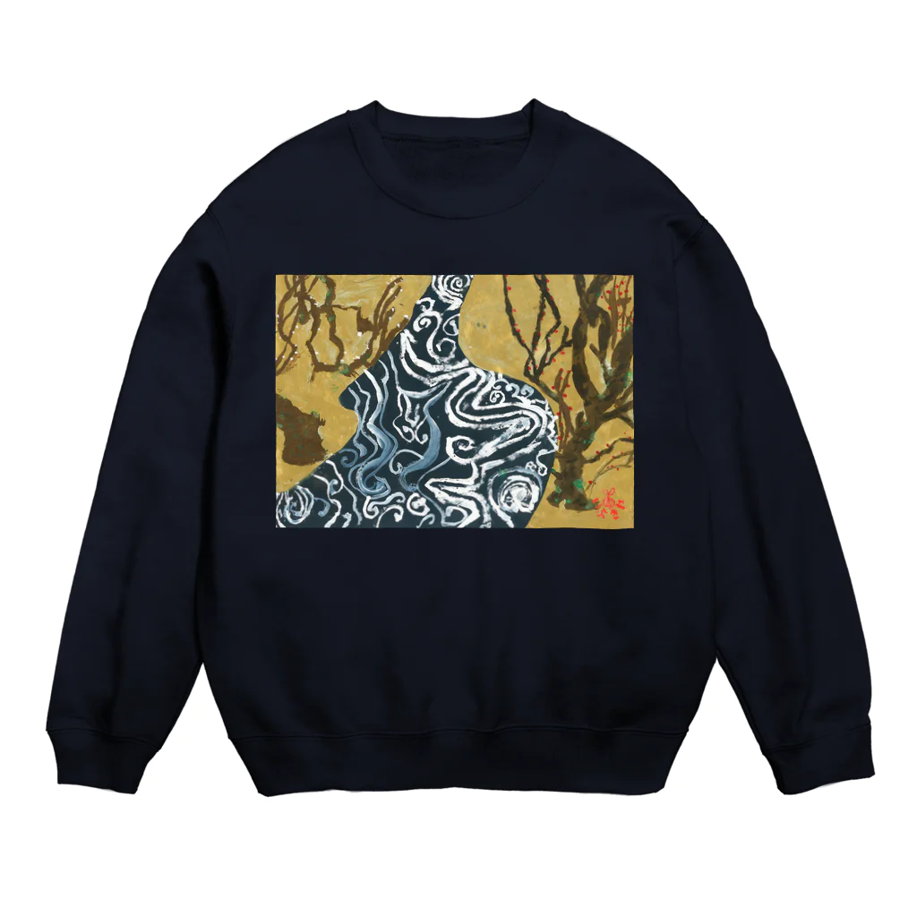 いぶきやのこうはくばいずびょうぶ Crew Neck Sweatshirt