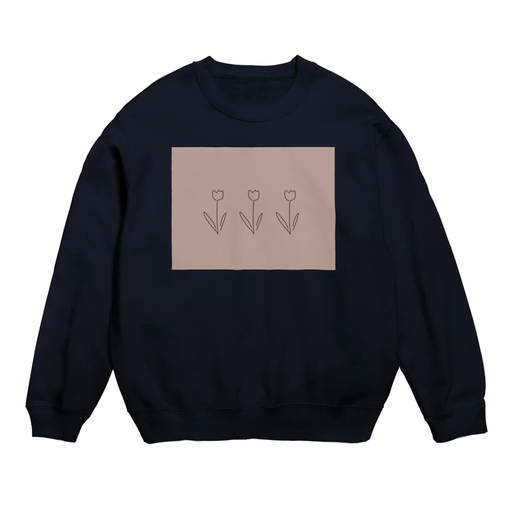 rilybiiのくすみコーラル*** Crew Neck Sweatshirt