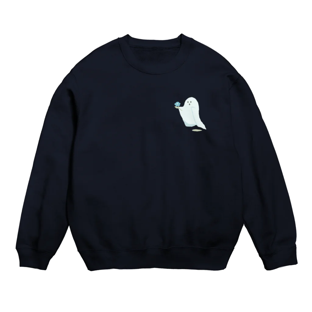 とりやまいろいろグッズのシーツおばけ Crew Neck Sweatshirt