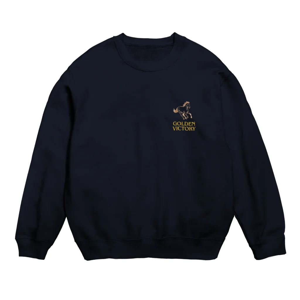 もちもちほうじ茶のヴィクトリー馬 Crew Neck Sweatshirt