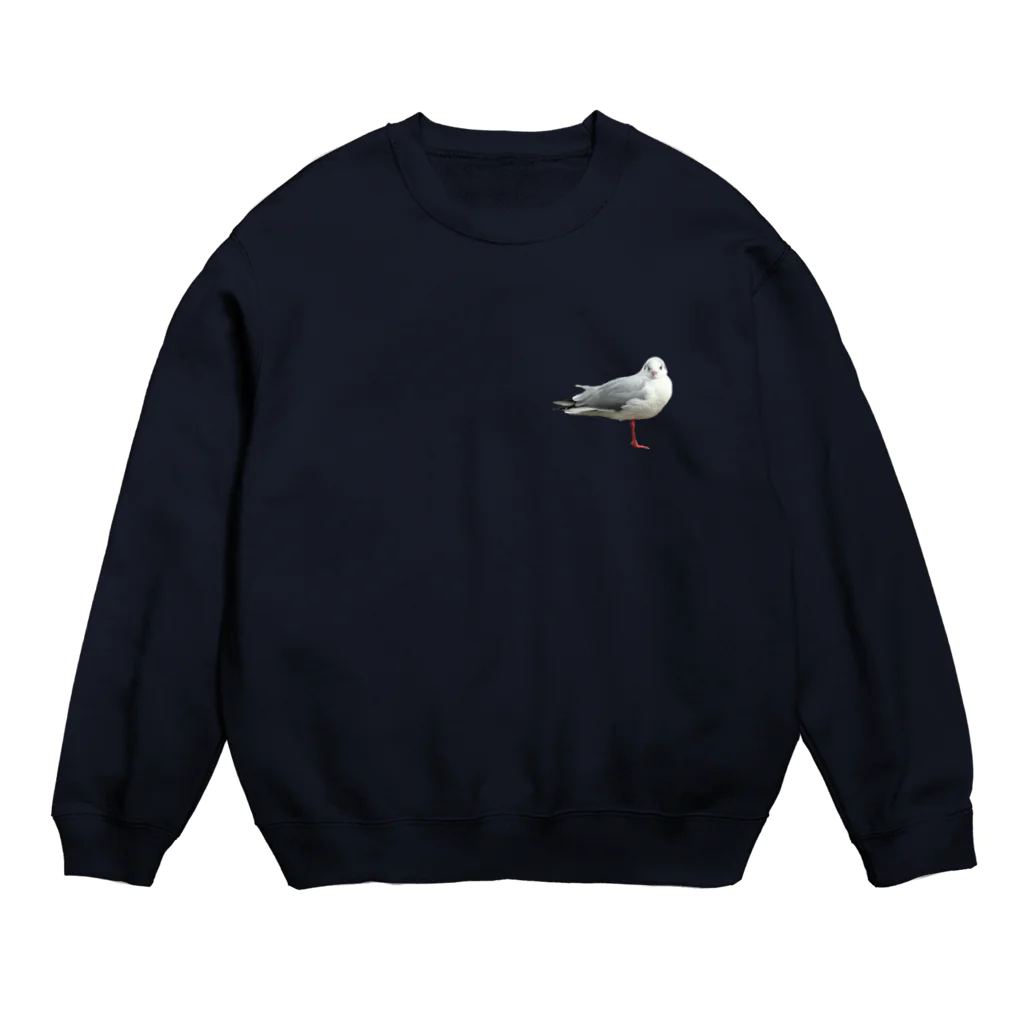 山の門のかもめ　正面 Crew Neck Sweatshirt