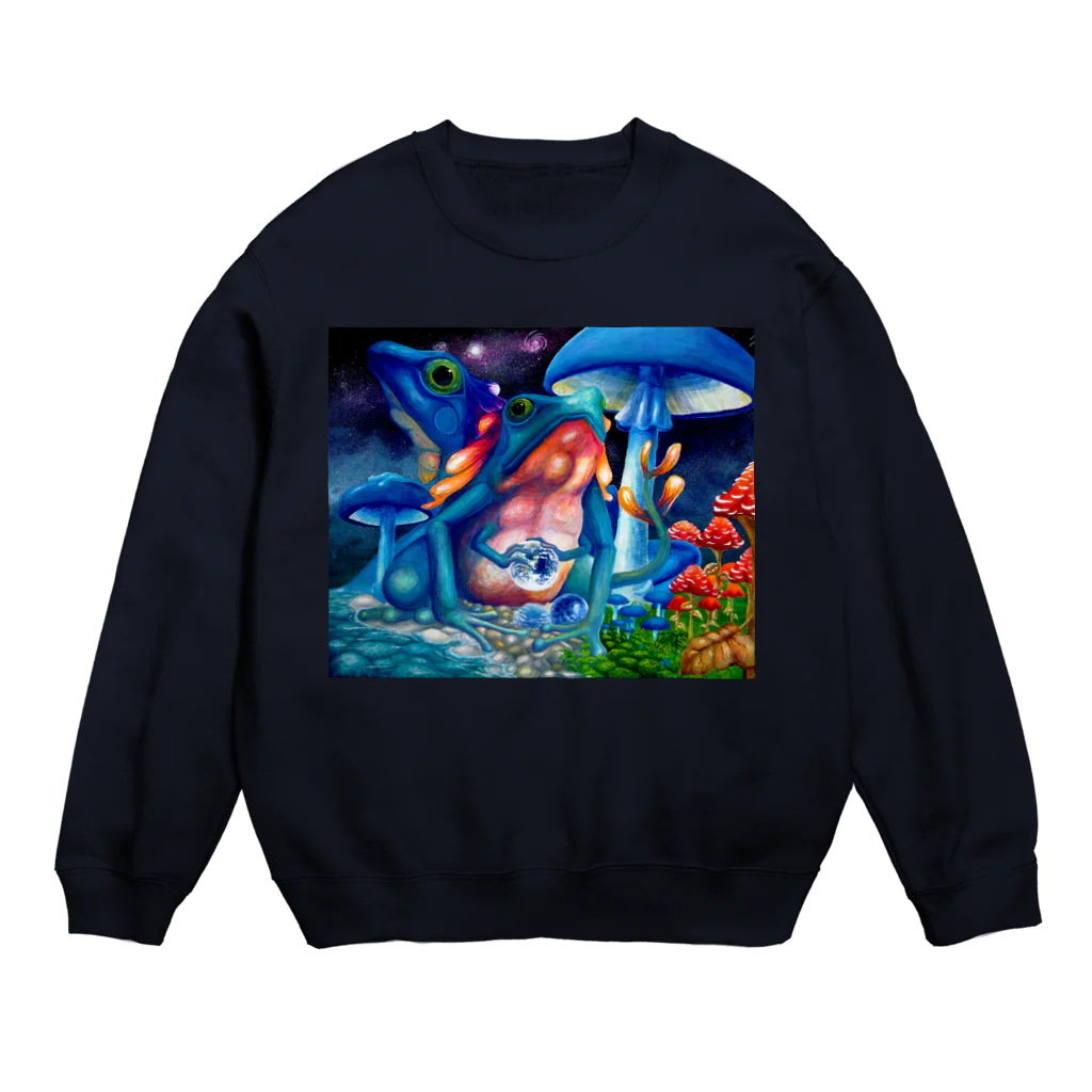 引田玲雄 / Reo Hikitaの原始的生命 Crew Neck Sweatshirt