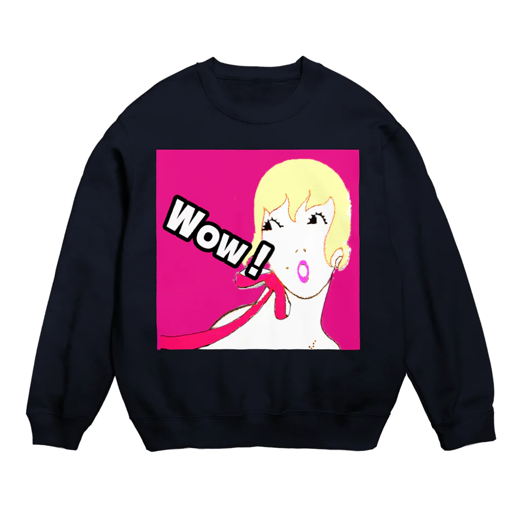 PALA's SHOP　cool、シュール、古風、和風、のWow！ Crew Neck Sweatshirt