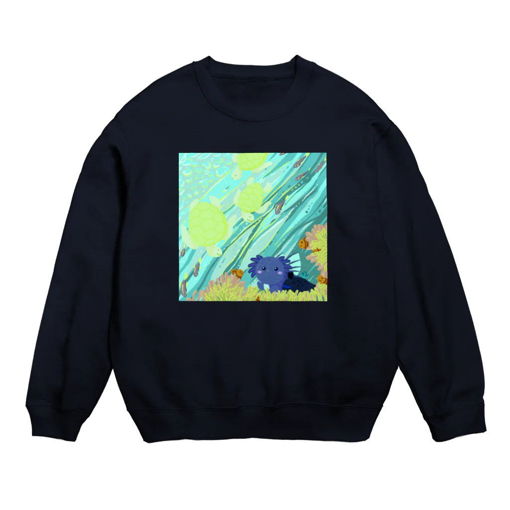 ariariartのBlue submarine【コラボ作品】 Crew Neck Sweatshirt