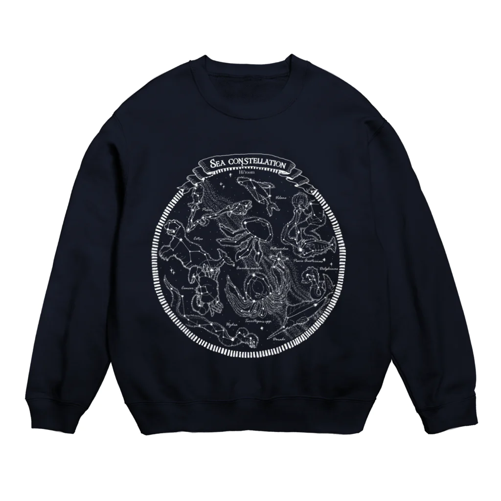 Hi*roomのSea constellation【クラゲ座のある海の星座】 Crew Neck Sweatshirt