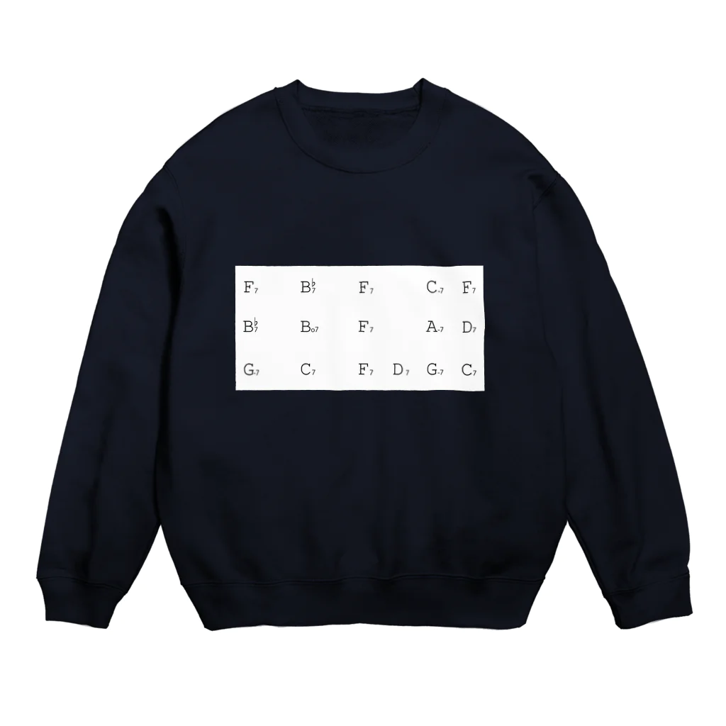 は°᷉のJazz Blues in F Crew Neck Sweatshirt