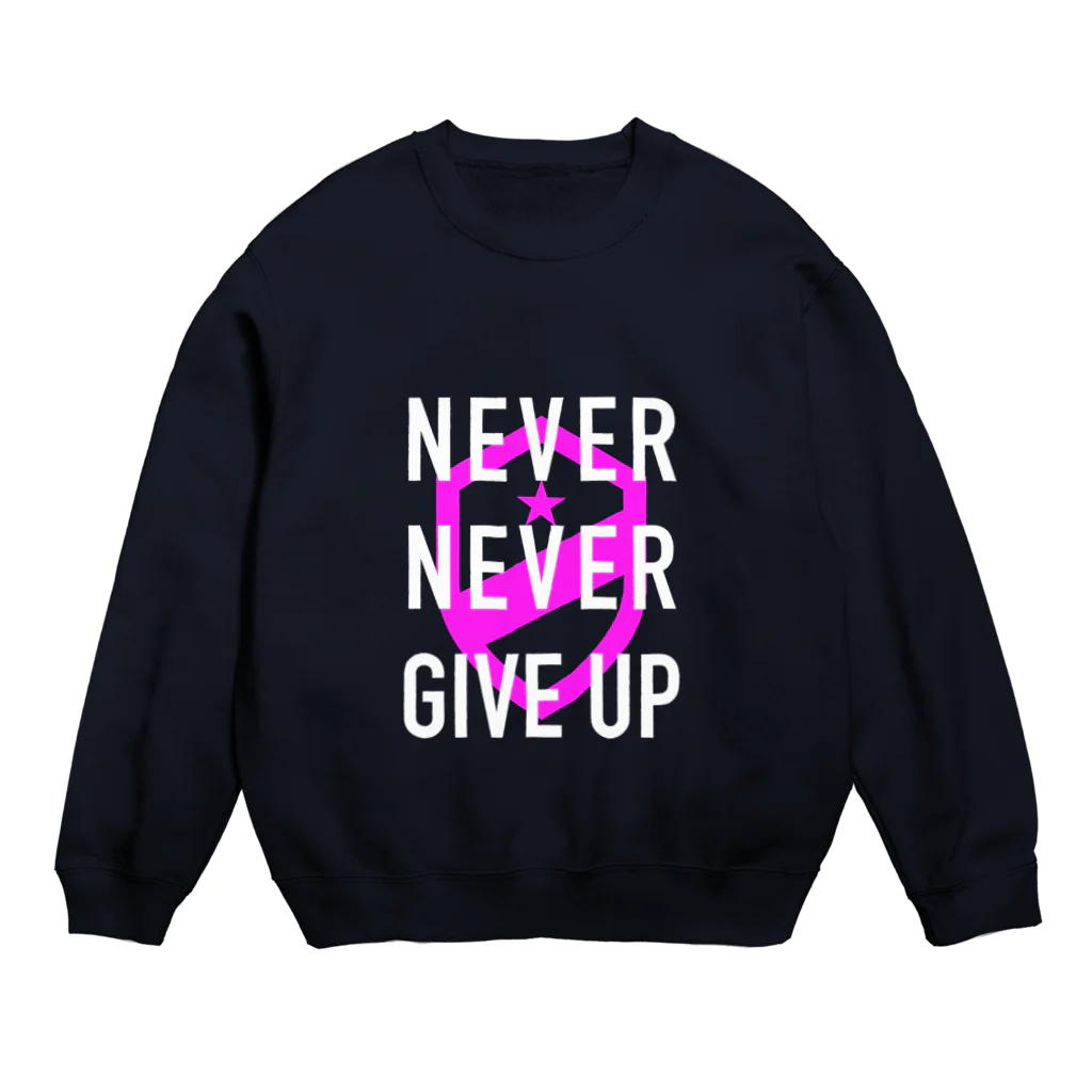 JENCO IMPORT & CO.のJENCO 2019AW_NEVER NEVER GIVEUP Crew Neck Sweatshirt