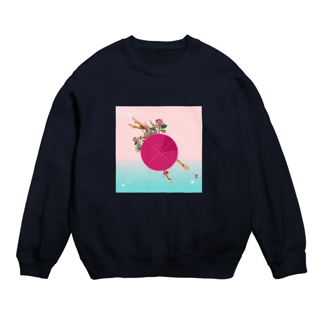 雲丹子商店の日の丸モチーフグラフィック Crew Neck Sweatshirt