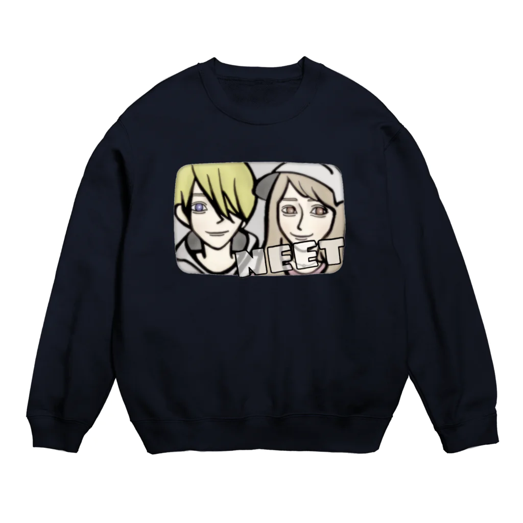 無職組合のゴミ屋さんのNEETパーカー Crew Neck Sweatshirt