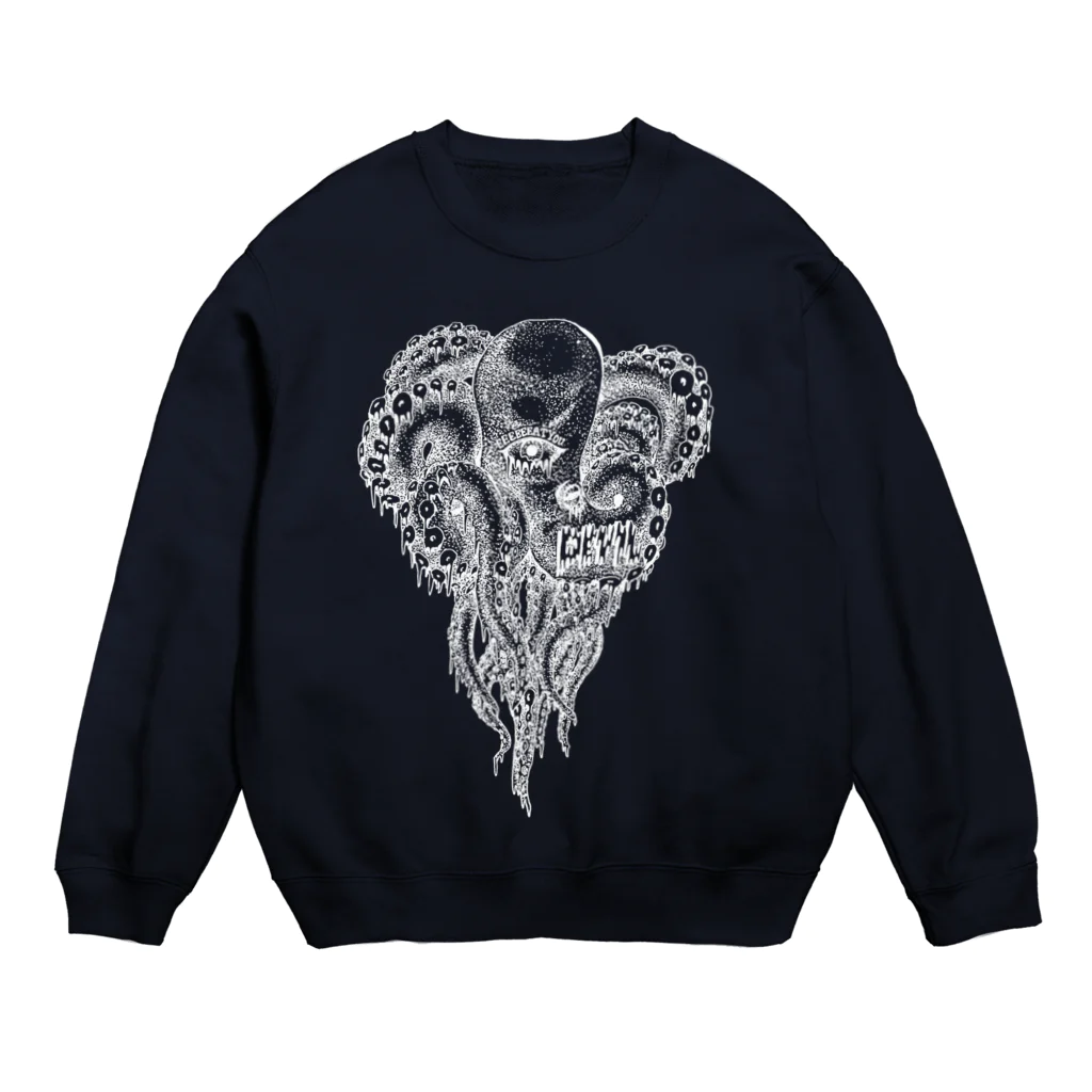 EEEEEEAT YOUのdevil fish・w Crew Neck Sweatshirt