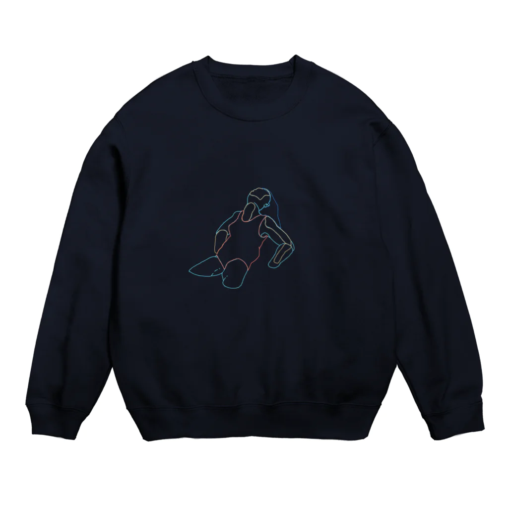 くじらのヘイボーイ、カモン　プール編 Crew Neck Sweatshirt