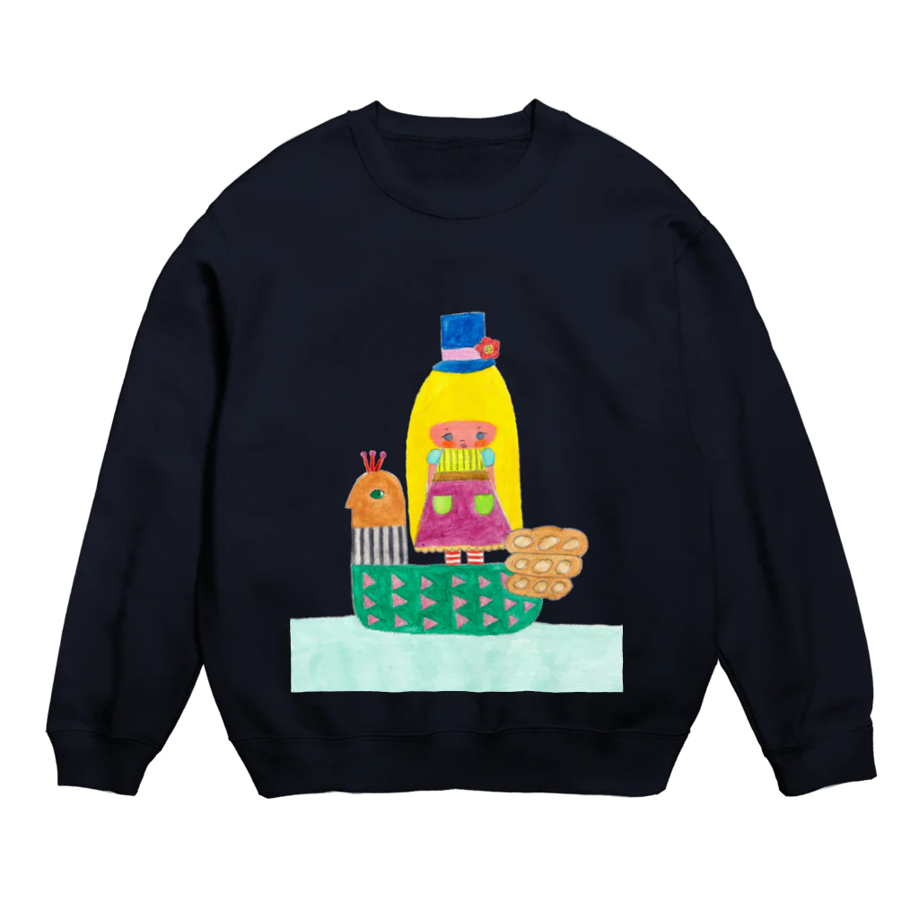 soramame*のそれゆけバケット号で旅する夢の少女 Crew Neck Sweatshirt