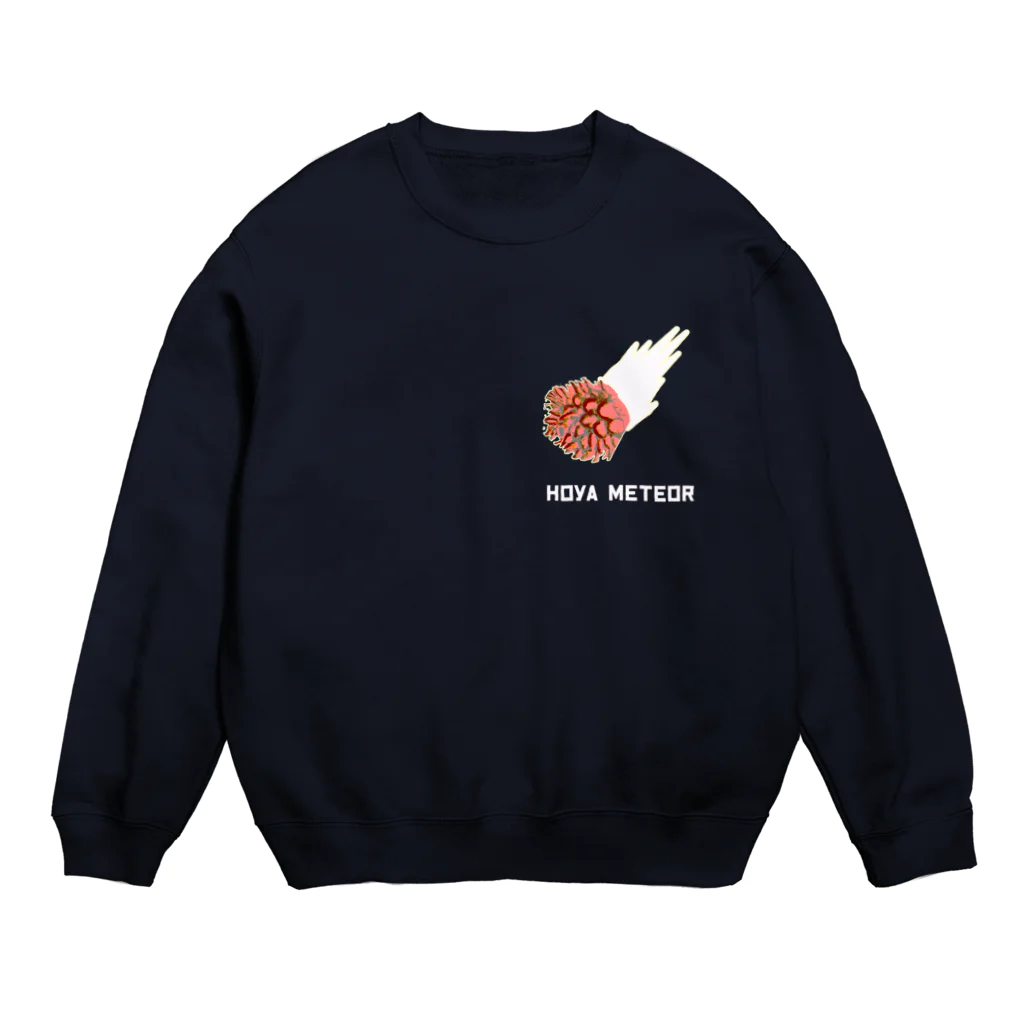 Danke Shoot Coffeeのホヤメテオ(胸部プリント) Crew Neck Sweatshirt