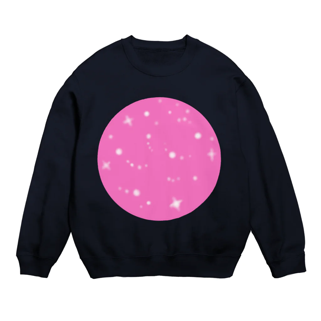 yukashanyのpink snow Crew Neck Sweatshirt