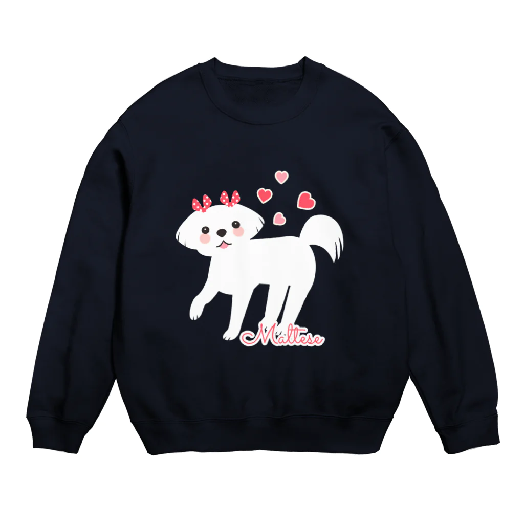 しらいと雑貨店のマルチーズ♬Tシャツ Crew Neck Sweatshirt