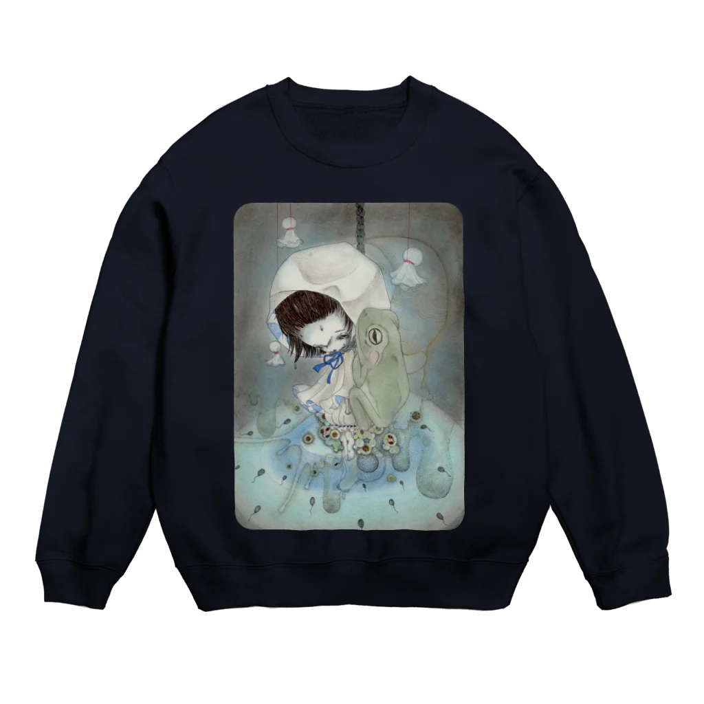 ねんねん虫のあめのこちゃん Crew Neck Sweatshirt