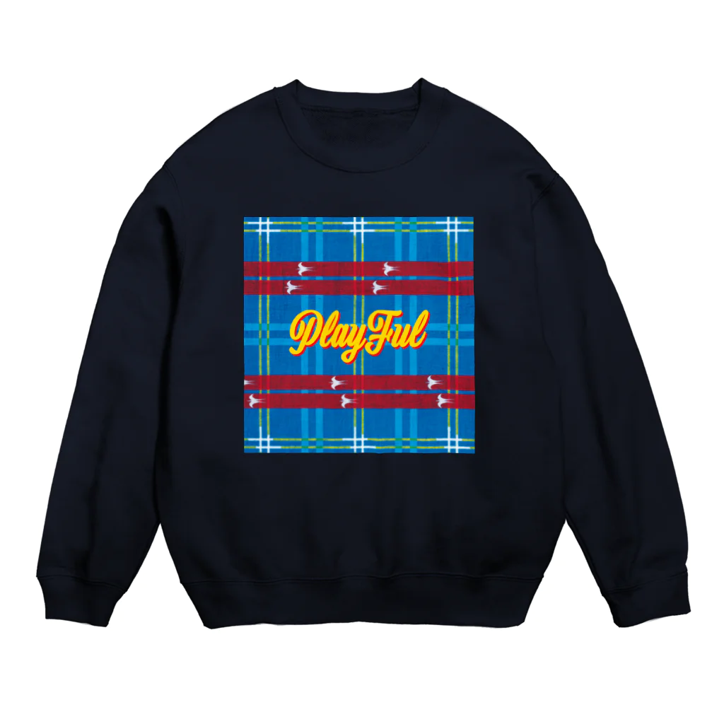 PLAYFULの琉球絣 Crew Neck Sweatshirt