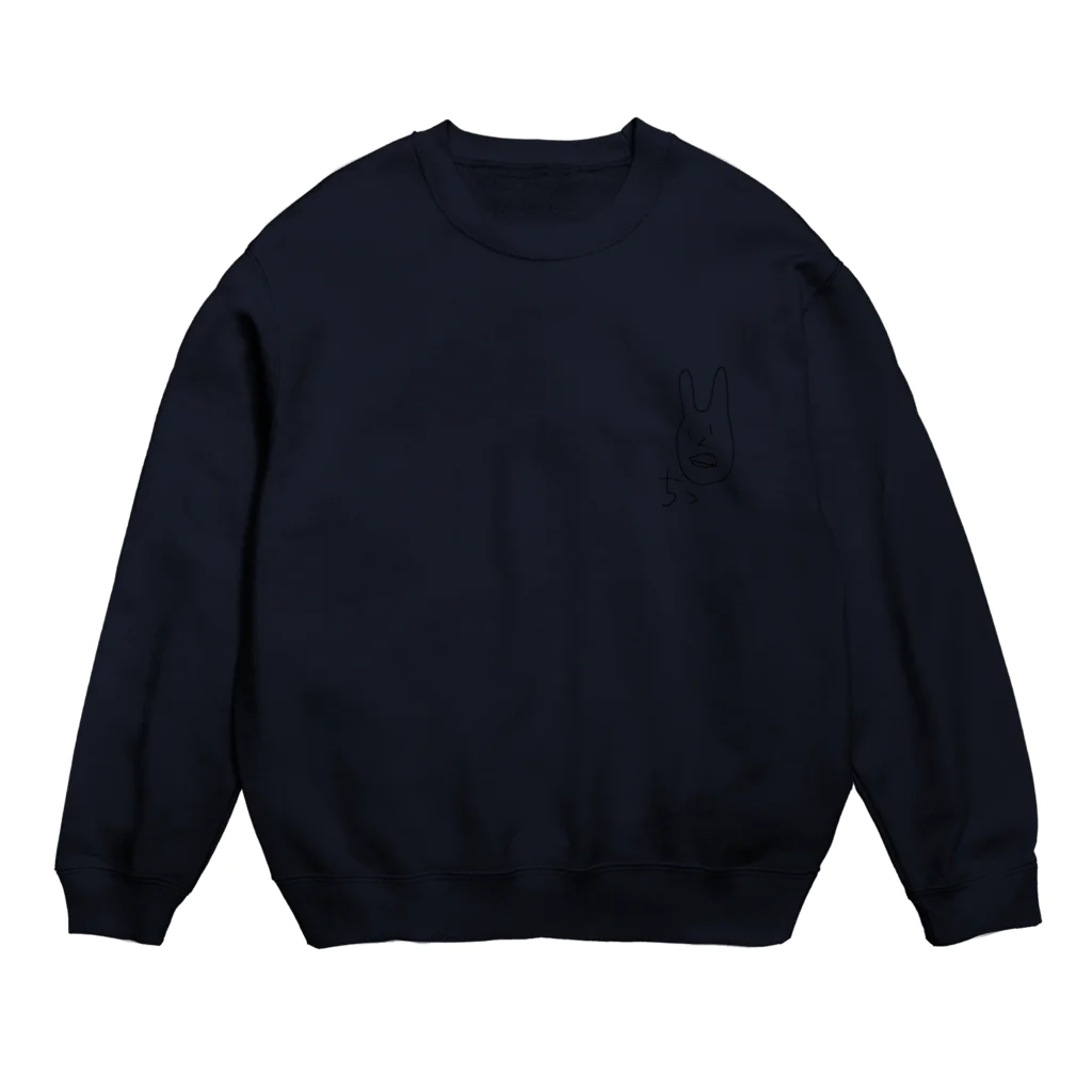 NACOSの舌打ちうさぎ Crew Neck Sweatshirt