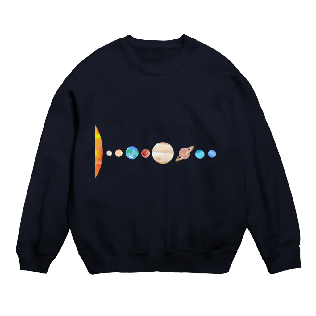 うしこの太陽系 Crew Neck Sweatshirt