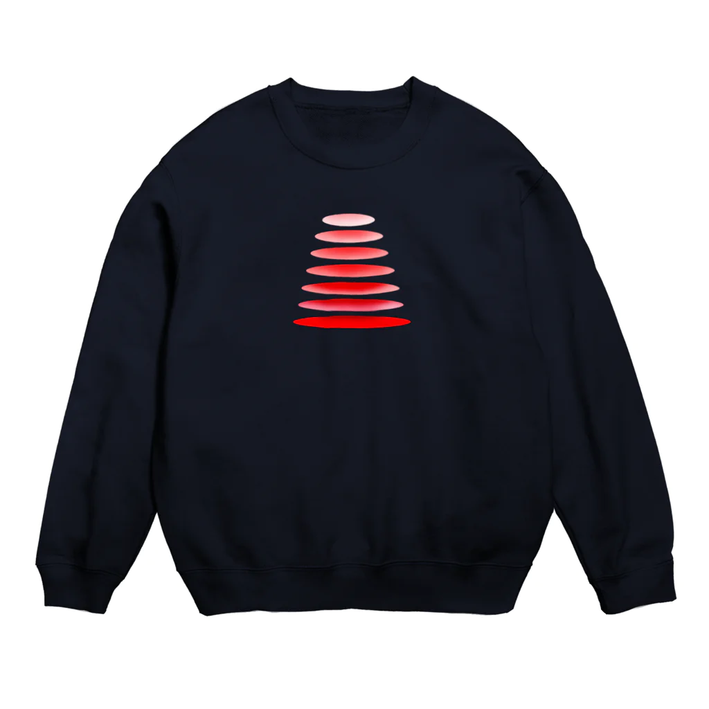 Qsarkの連なる輪　カラーその3 Crew Neck Sweatshirt