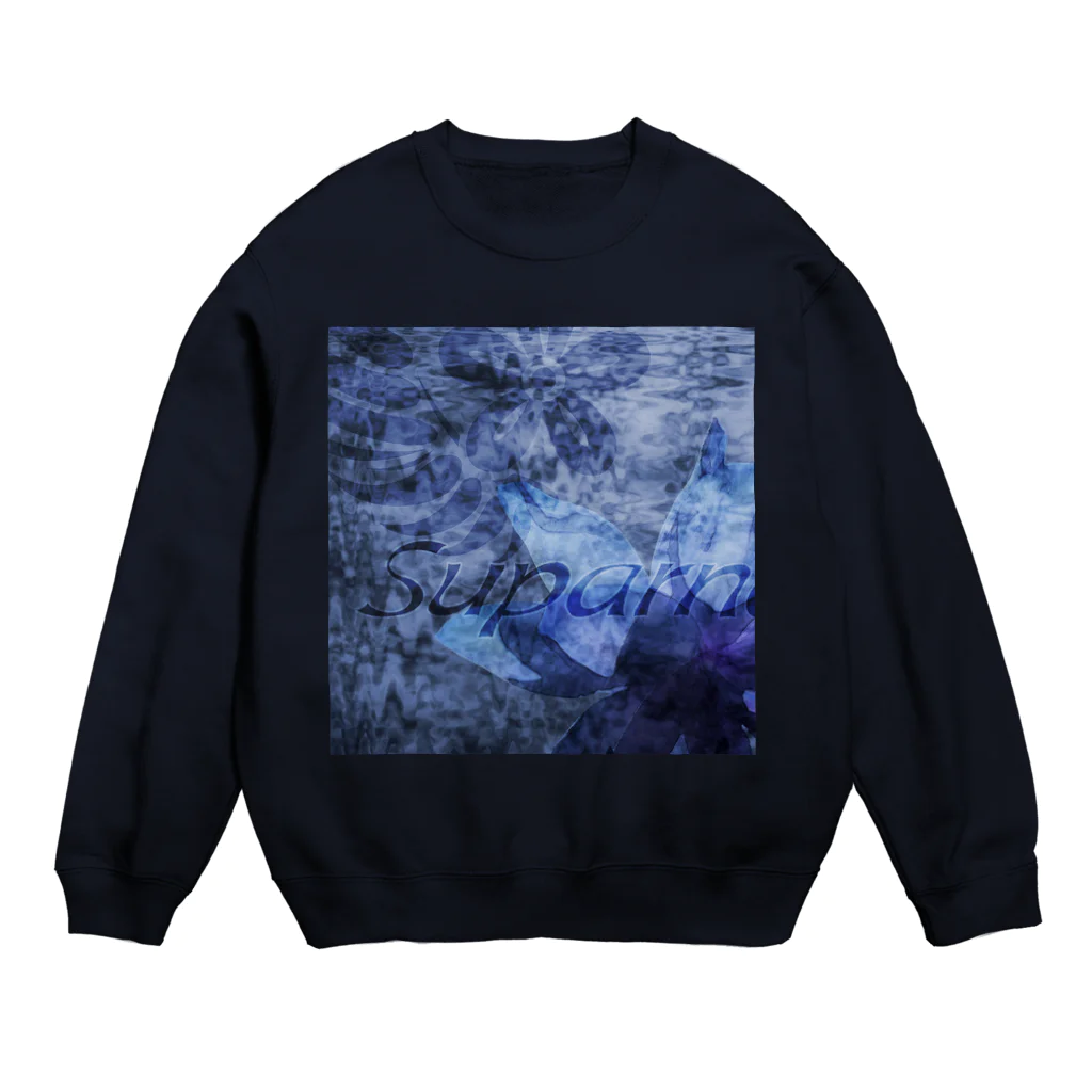 suparnaの闇夜の花 Crew Neck Sweatshirt