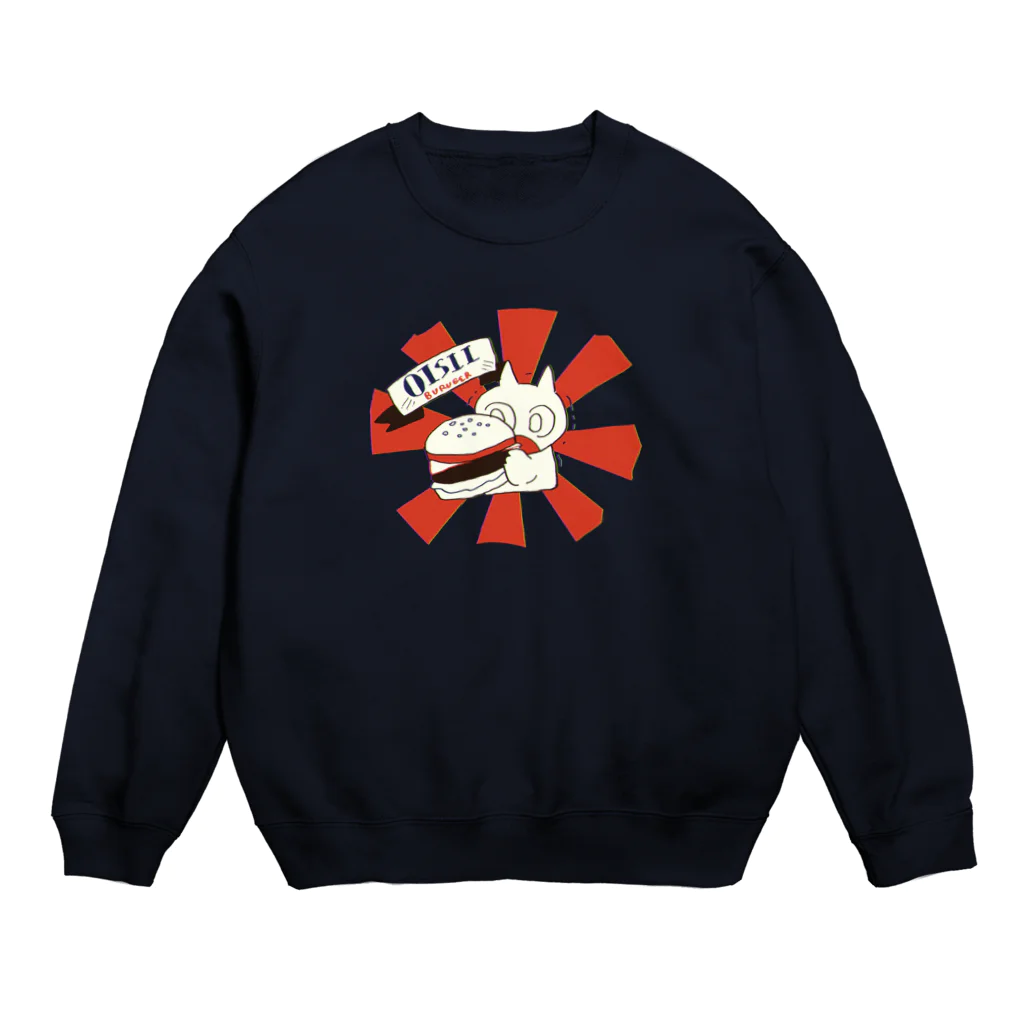 有機物のオイシイ BURGER Crew Neck Sweatshirt